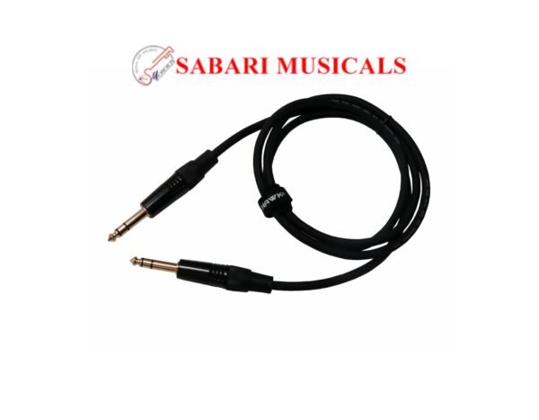 HAWK PROAUDIO SMSG016 Gold Series Interconnect Cable with Tie, 0.63 cm (1/4 Inch) - 5 Meter (Black)