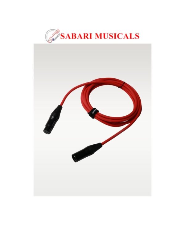 SXFG-010RED Gold Series XLR Male to XLR Female With Cable Tie,3 Meters Red, Balanced Cable