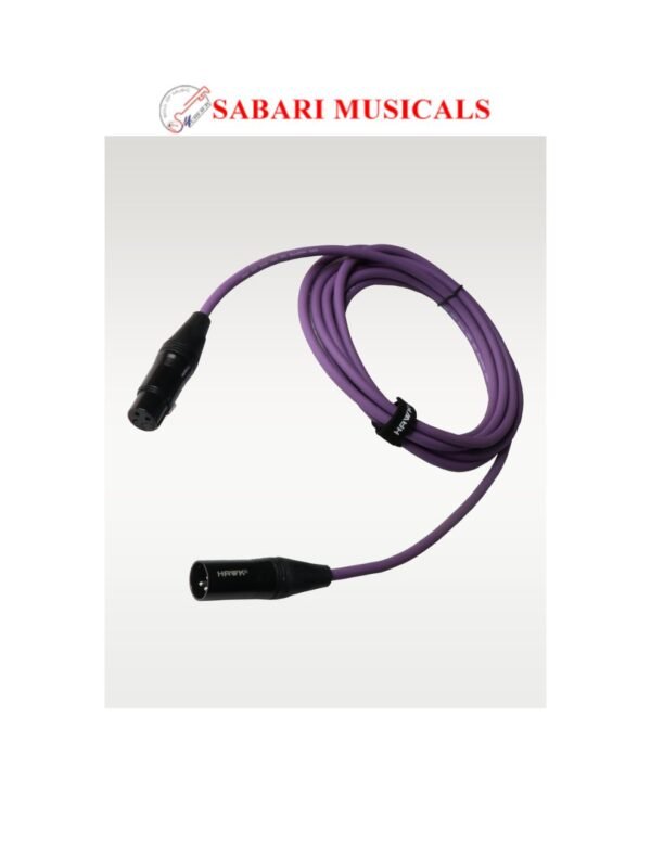 XFG-010PRP Gold Series XLR Male to XLR Female With Cable Tie, 3 Meters Purple, Balanced Cable