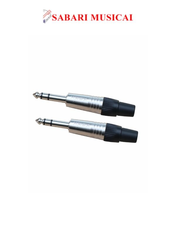 Hawk HSTM-S 1/4″ TRS Male Connector (Pair) (Silver Tip)