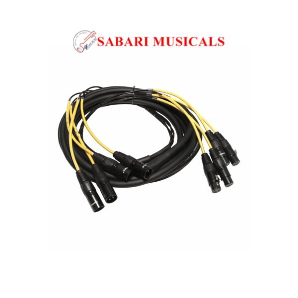 Hawk HSX4LU05 4 Channel Balanced Snake with XLR Male to XLR Female, 5 Meters
