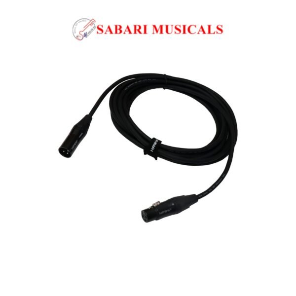 HAWK PROAUDIO Sxfg010 Gold Series Xlr Male To Female Microphone Cable With Cable Tie-3 Meter (Black Color)