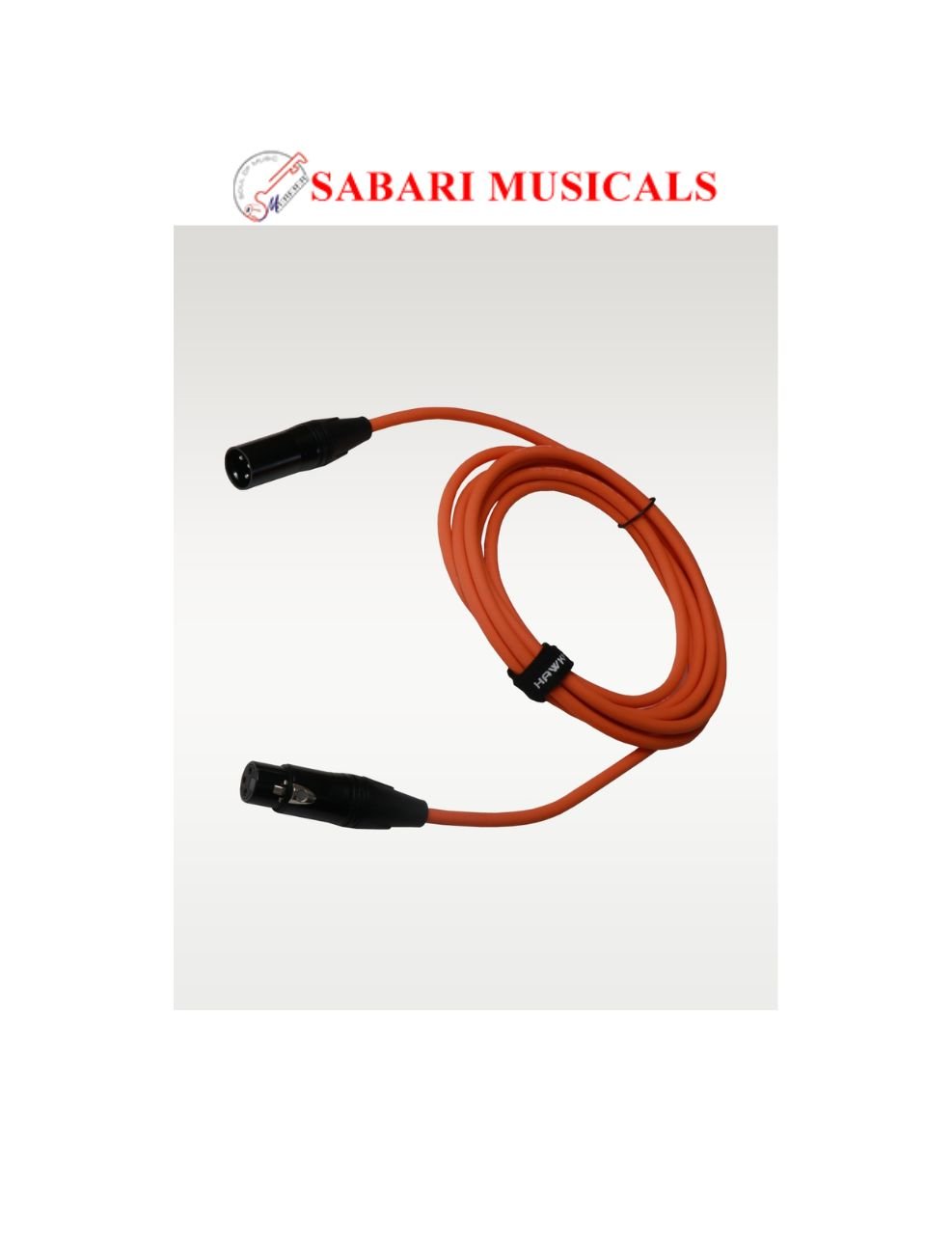 SXFG-010ORG Gold Series XLR Male to XLR Female With Cable Tie, 3 Meters Orange, Balanced Cable