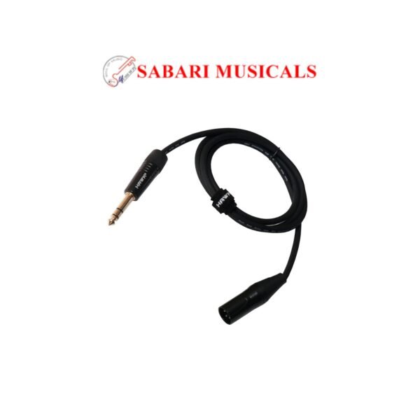 Diginex Hawk Proaudio Sxsg005 Monitor Gold Series 6.35Mm Trs Male To Xlr Male Balanced Interconnect With Cable Tie (Black, 1.5 Meters)