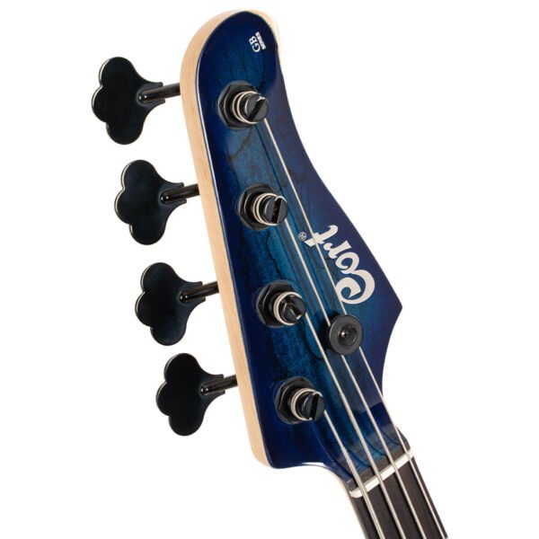 Cort Bass GB Fusion 4 string with bag Blue Burst - Image 6