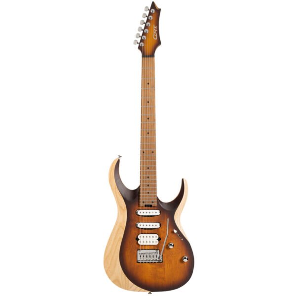 Cort Electric Guitar X700 TRIALITY Open Pore Vintage Burst - Image 10