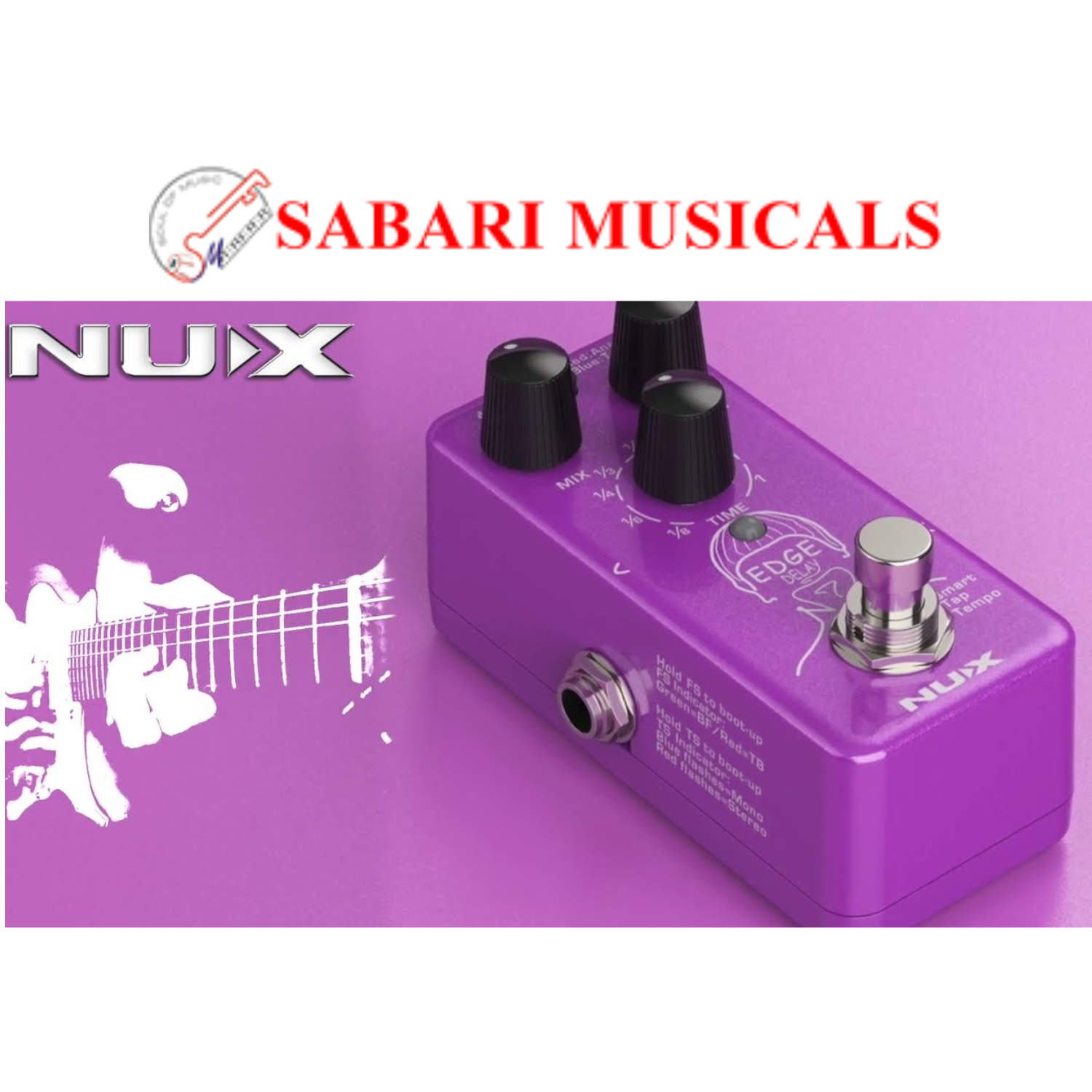 NUX EFFECT PEDAL NOD-3 EDGE DELAY