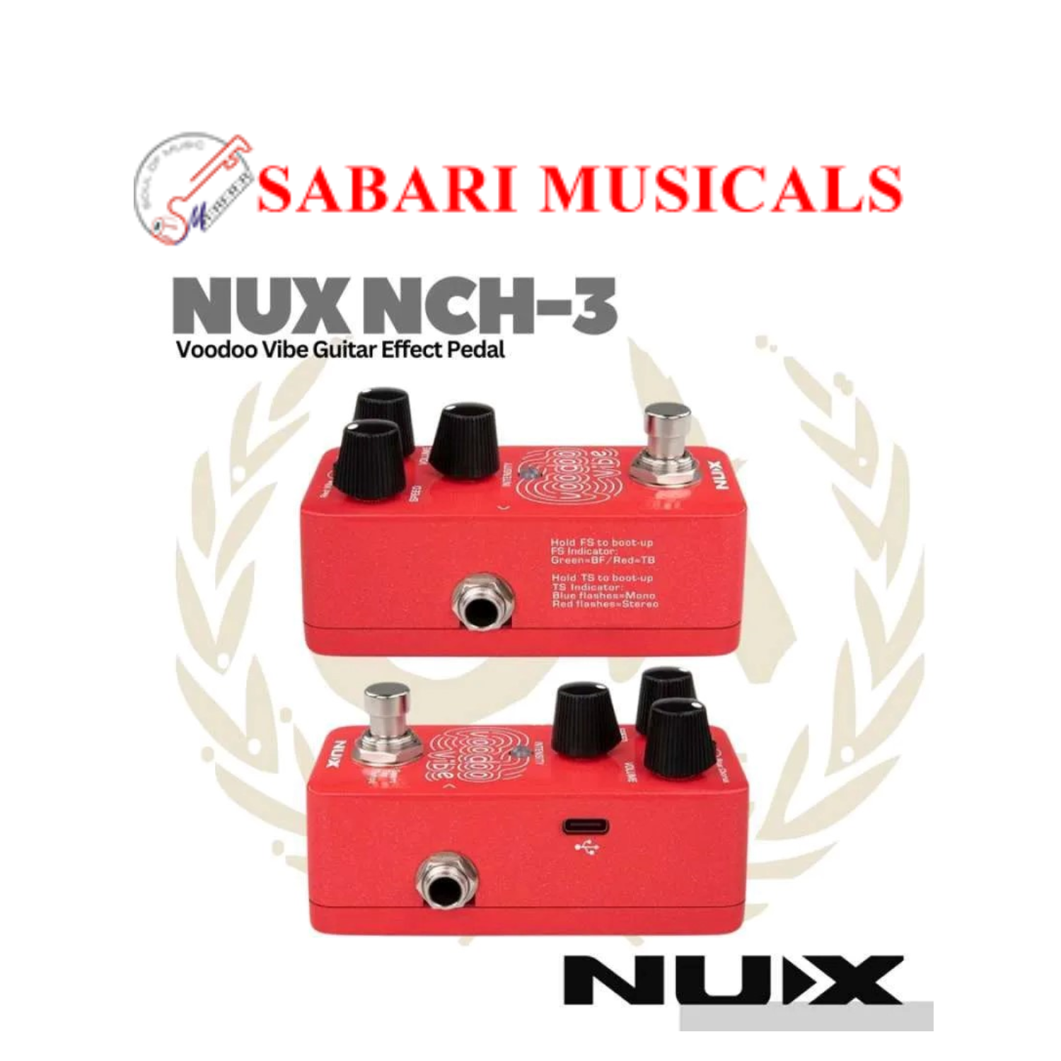 NUX EFFECT PEDAL NCH-3 VOODO VIBE