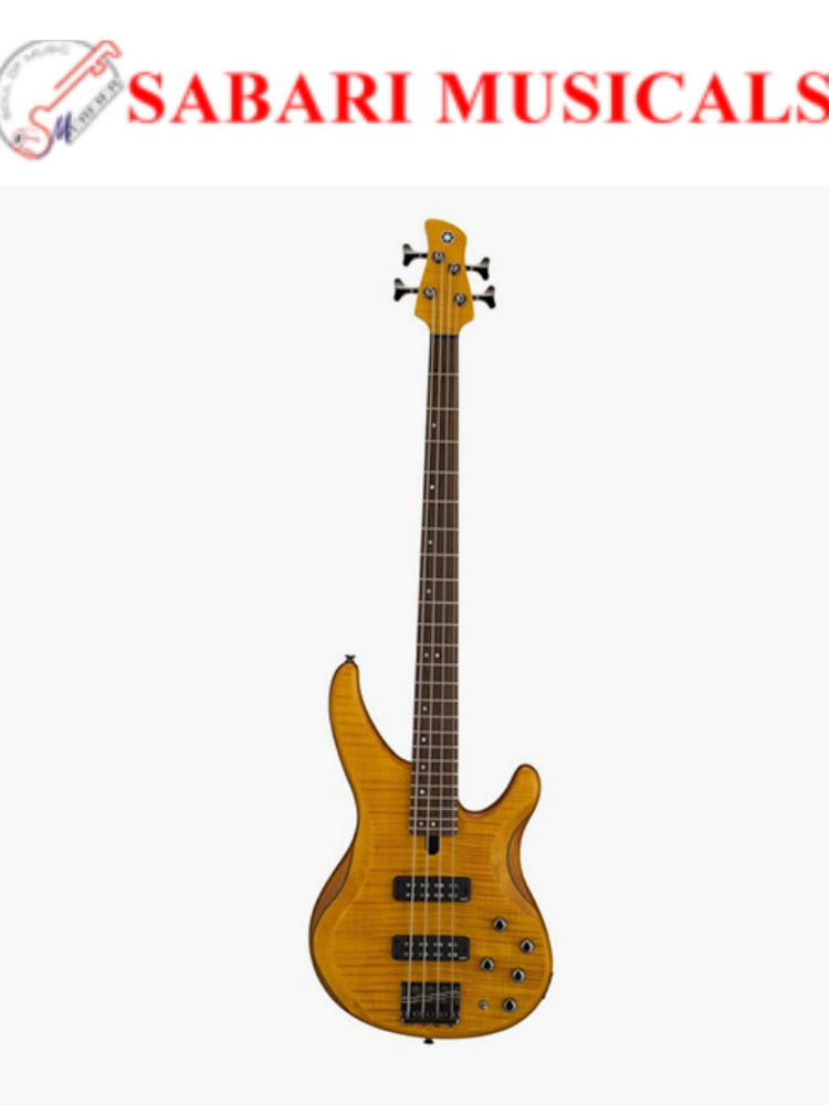 Yamaha TRBX604FM 4-string Bass Guitar - Matte Amber