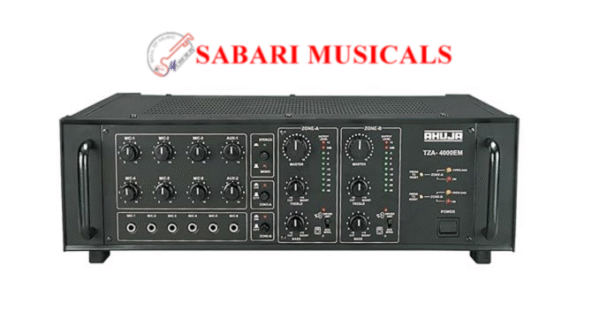 TZA-4000EM - Ahuja 400 Watts 2 Zone PA Mixer Amplifier