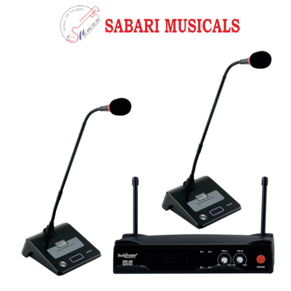 Studiomaster XR 40CC UHF Wireless microphone with 2 Conference Mic