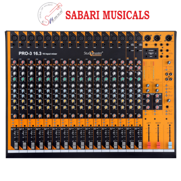 Studiomaster - Pro 16.3DX Mixer - 16 Mic/14 Line + 2 Mono/Stereo.