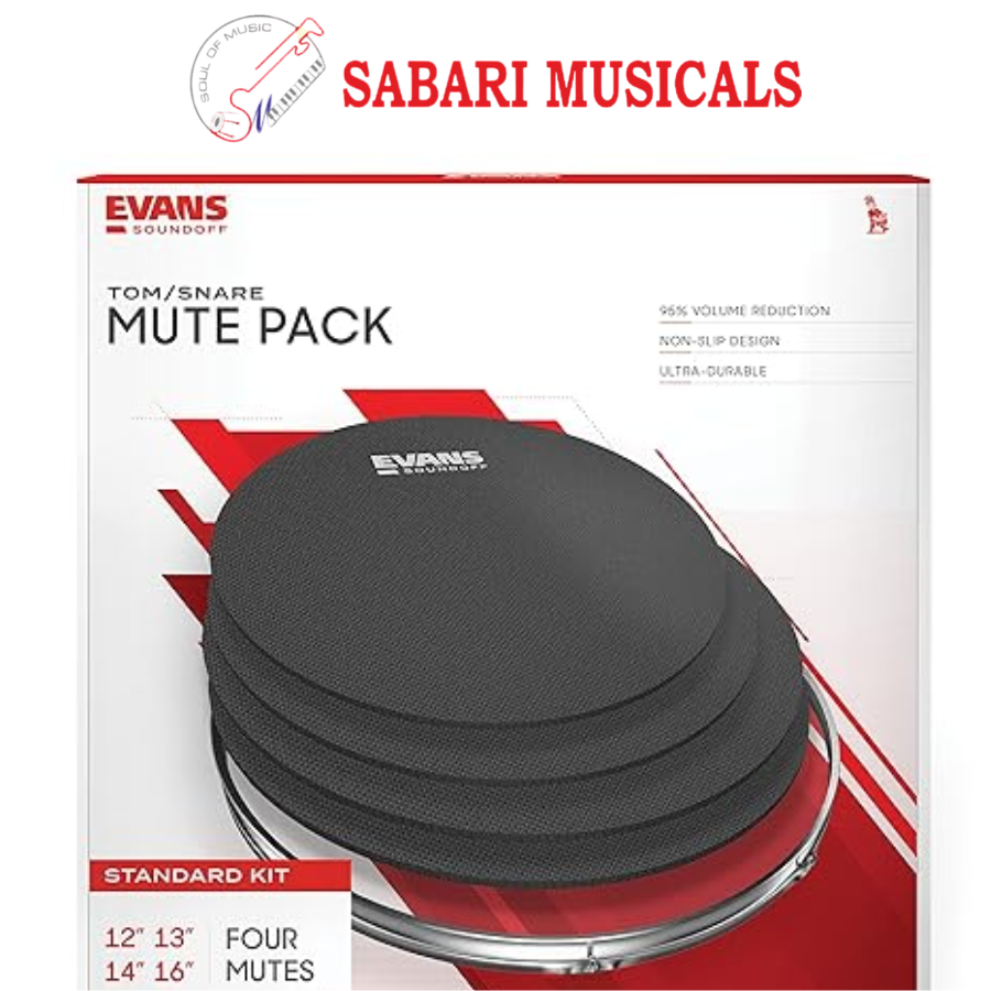 Sound-Off SO-2346 SoundOff by Evans Drum Mute Pack, Standard (12,13,14,16)