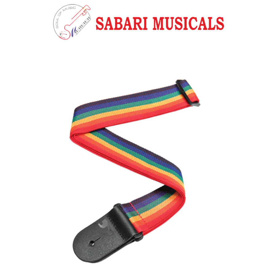 D'Addario PWS111 PolyPro Guitar Strap - Rainbow
