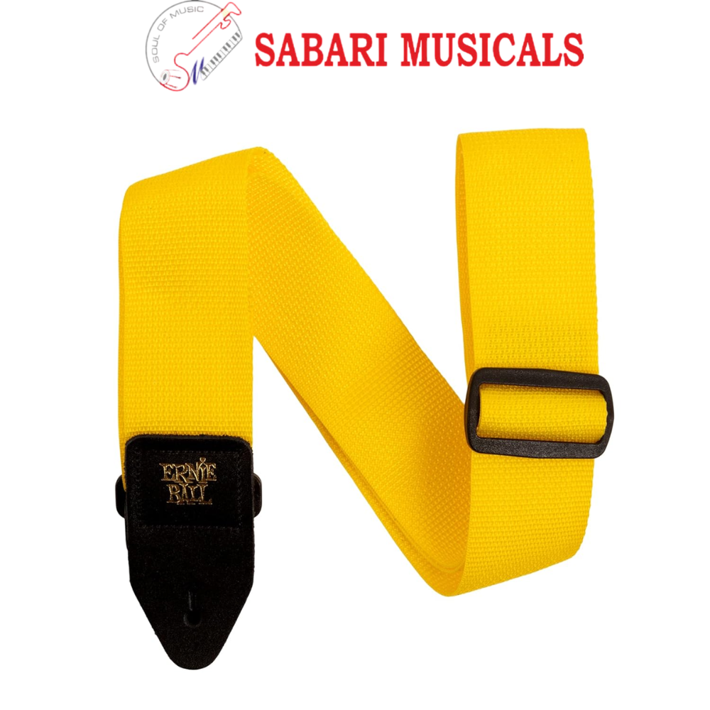 Ernieball 5351 Polypro Guitar Strap - Yellow & Black