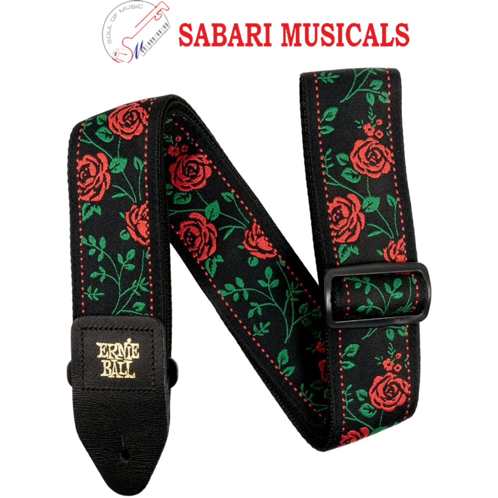 Ernie Ball 5318 Classic Jacquard Guitar Strap - Spanish Rose - Image 2