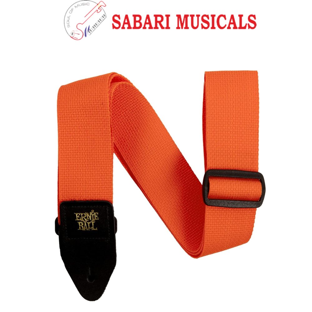 Ernie Ball 5353 Polypro Guitar Strap - Orange & Black