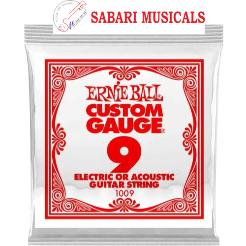 Ernie Ball 1009 Plain Guitar String - .009 - Single