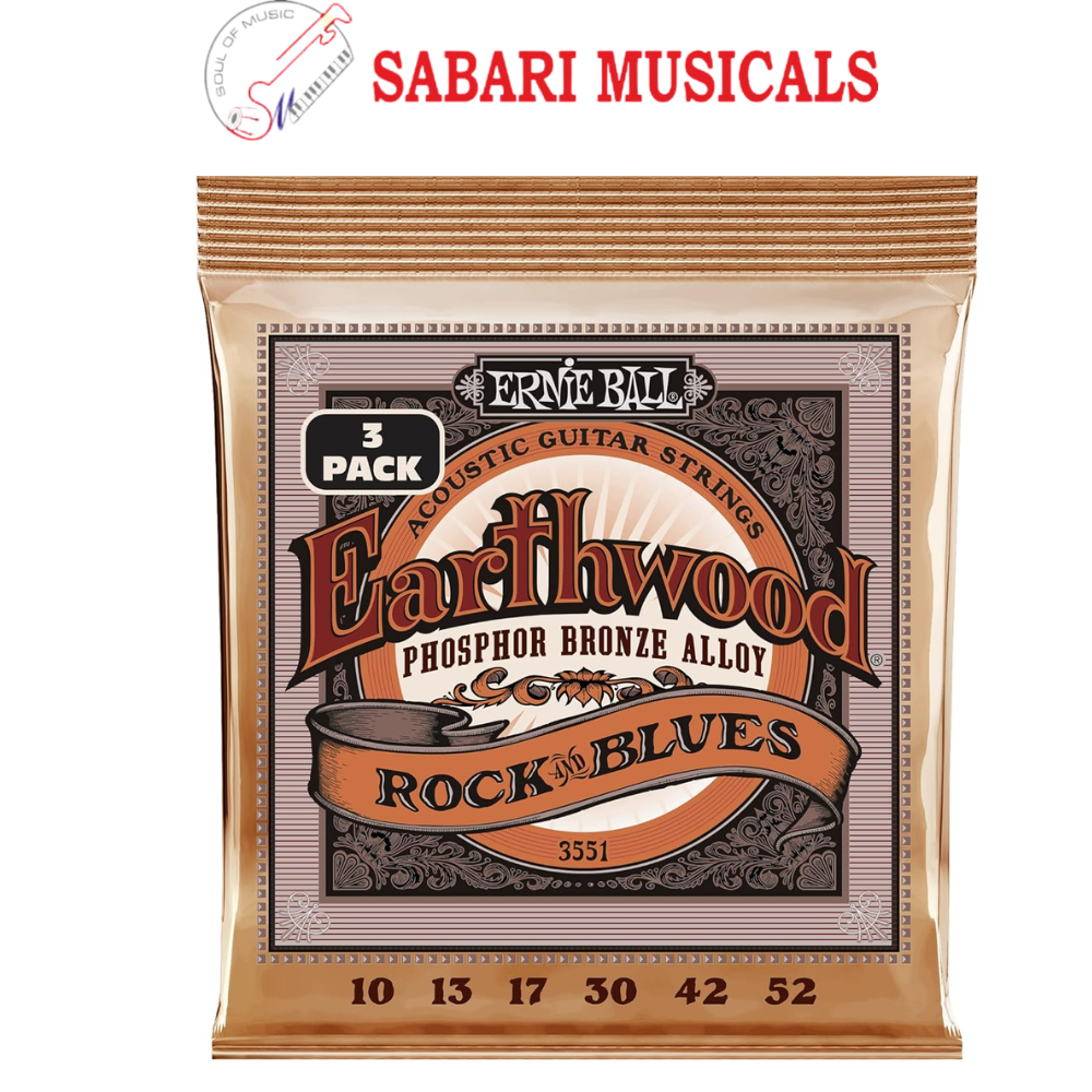 Ernie ball 3551 Erthwd RandB wPlain G Phos Brnz Ac Gtr Strings 3 Pk 10 52 Brand: Ernie Ball