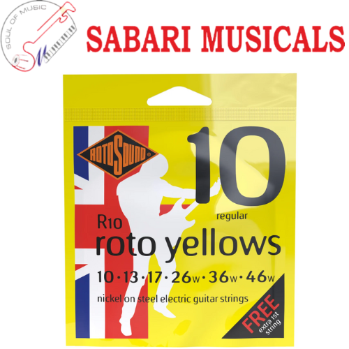 Rotosound R10 Yellow Electric Guitar Strings