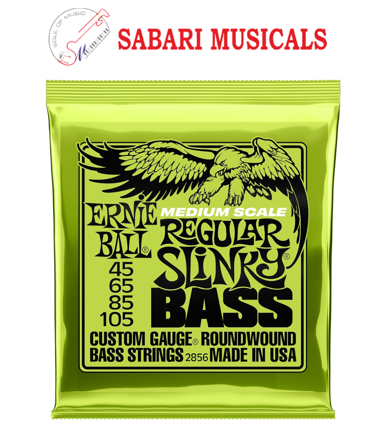 Ernieball 2856 Regular Slinky Nickel Wound Medium Scale Bass Strings
