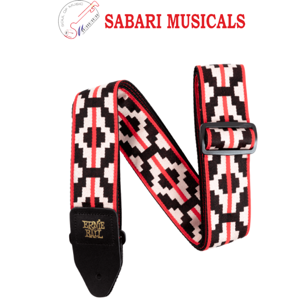 Ernie Ball Ristra Red Jacquard Strap - P05322