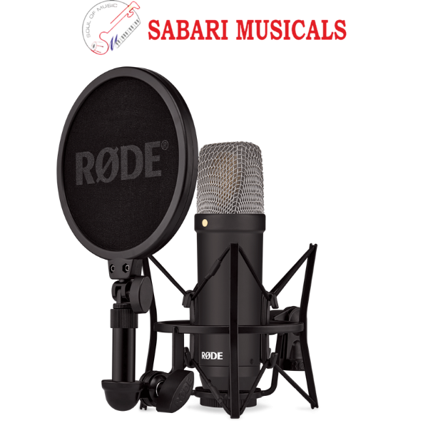 Rode NT1 Signature Series Condenser Microphone With SM6 Shockmount And Pop Filter - Black