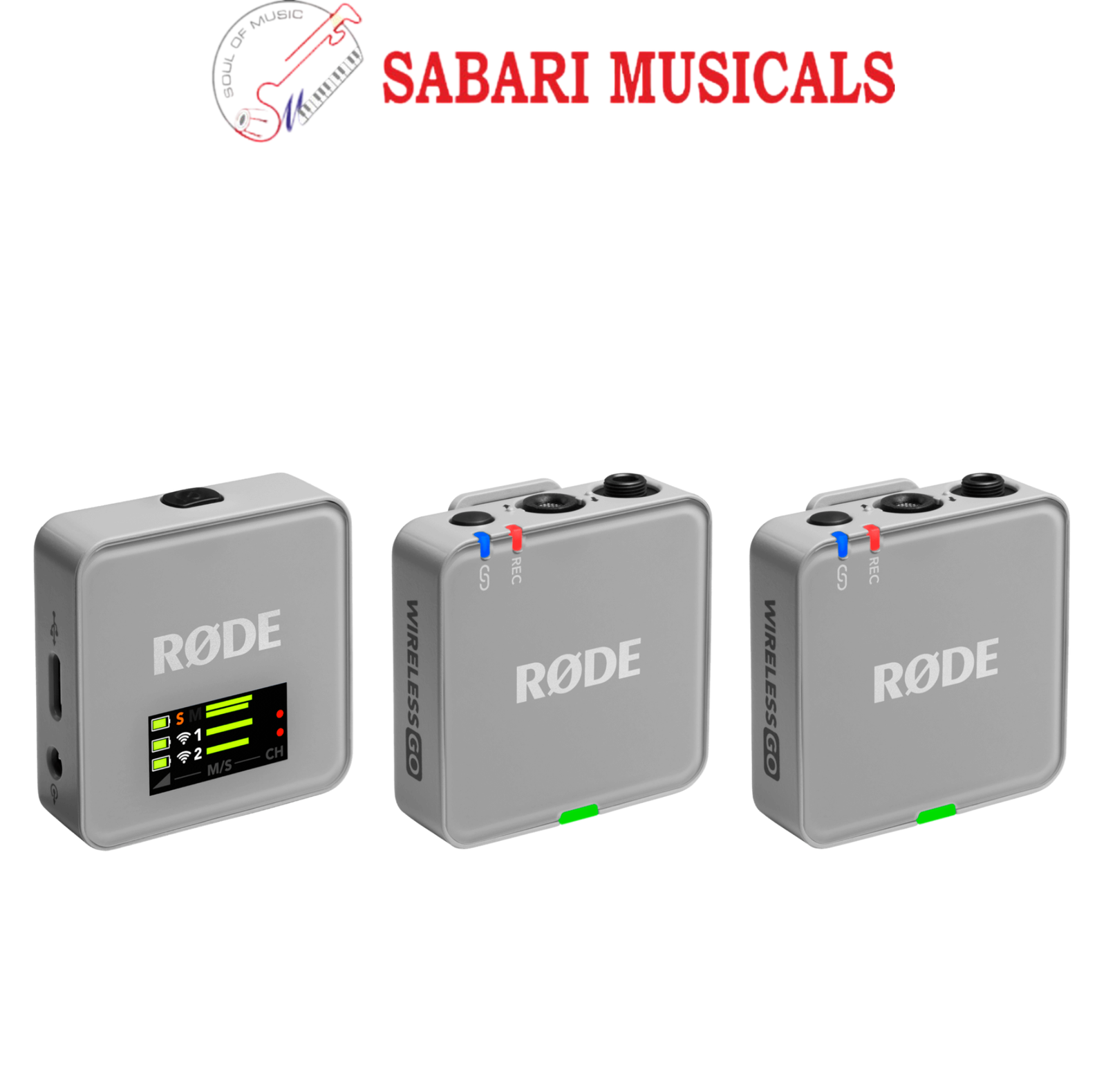 Rode Wireless GO (Gen 3) Compact Wireless Microphone System-stone