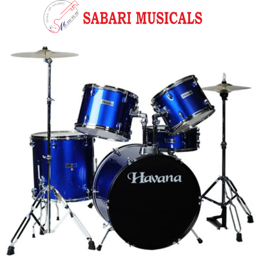 Havana HV 522 5Pcs Acoustic Drum Set - Blue