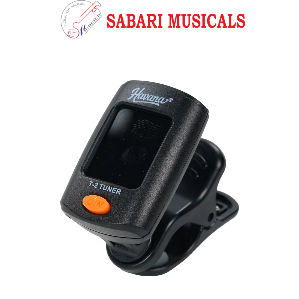 Havana T-2 Clip on Tuner, Chromatic, Guitar, Bass & Ukulele