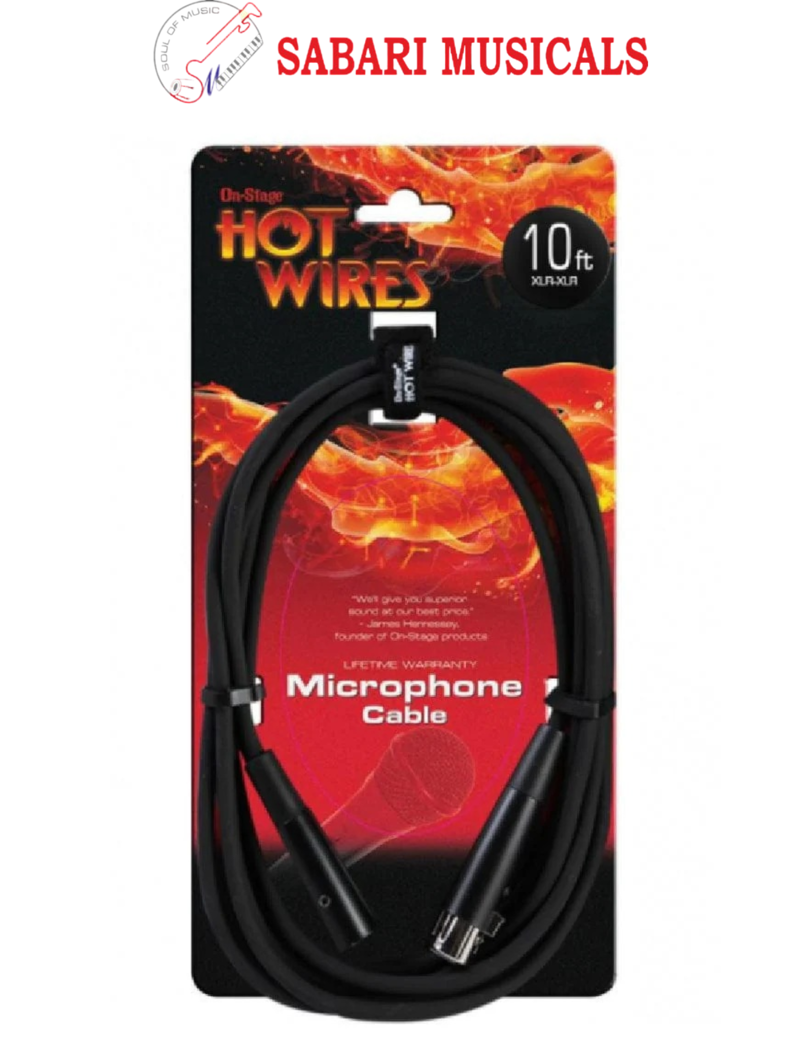 OnStage MC12-10 XLR-XLR Microphone Cable