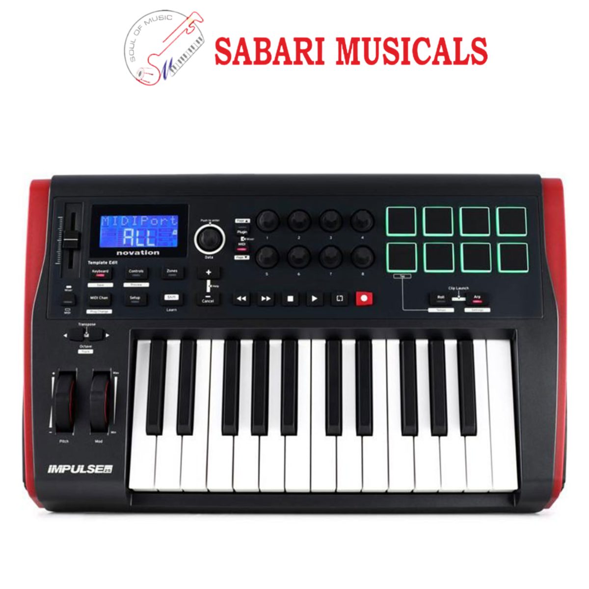 Novation Impulse 25 USB Midi Controller Keyboard