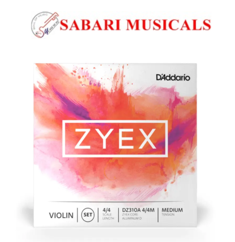 DADDARIO DZ310A 4/4M ZYEX VIOLIN SET ALUM D 4/4 MED