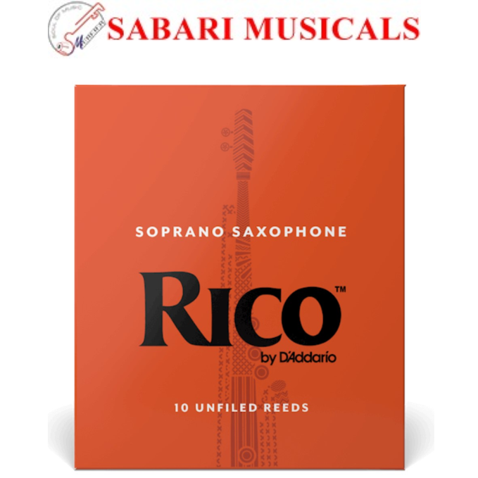 Rico by D'Addario RIA1035 Soprano Saxophone 3.5 Reeds, 10-pack