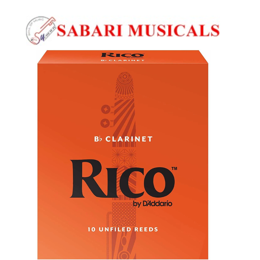 Rico Bb Clarinet Reeds, Strength 3.5, 10-pack RCA1035