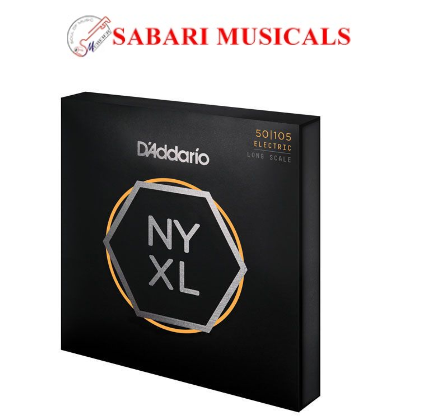 D'Addario NYXL50105 Long Scale Nickel Wound Bass Guitar Strings - .050-.105 Medium