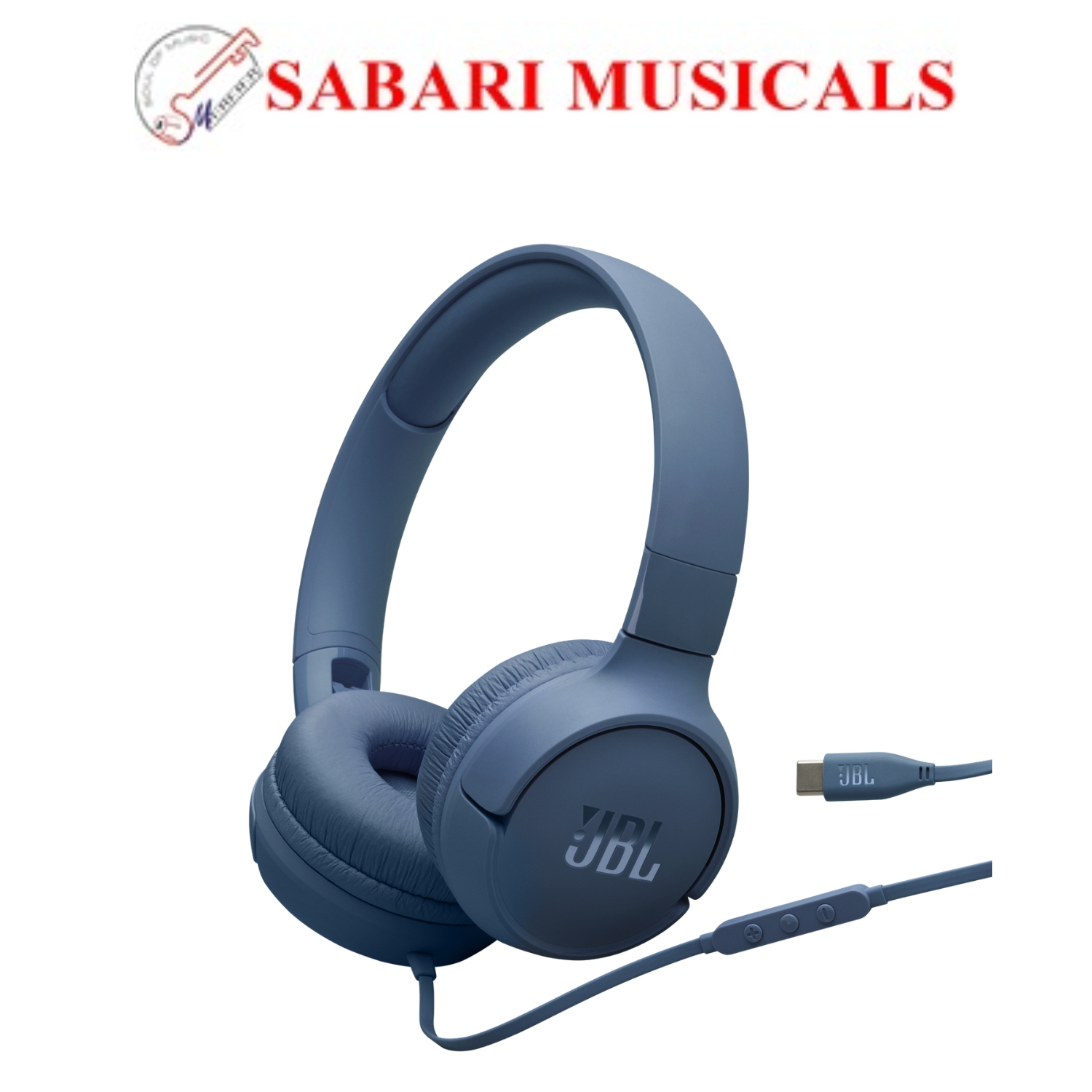 JBL Tune520CBLUE USB-C Wired On-Ear Headphone JBSP0604