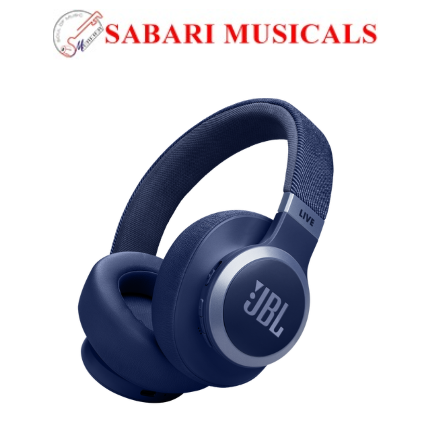 JBL Tune 770NC Bluetooth Headphone with Adaptive Noise Cancellation (Pure Bass Sound, Over Ear, Blue)-JBSP0526