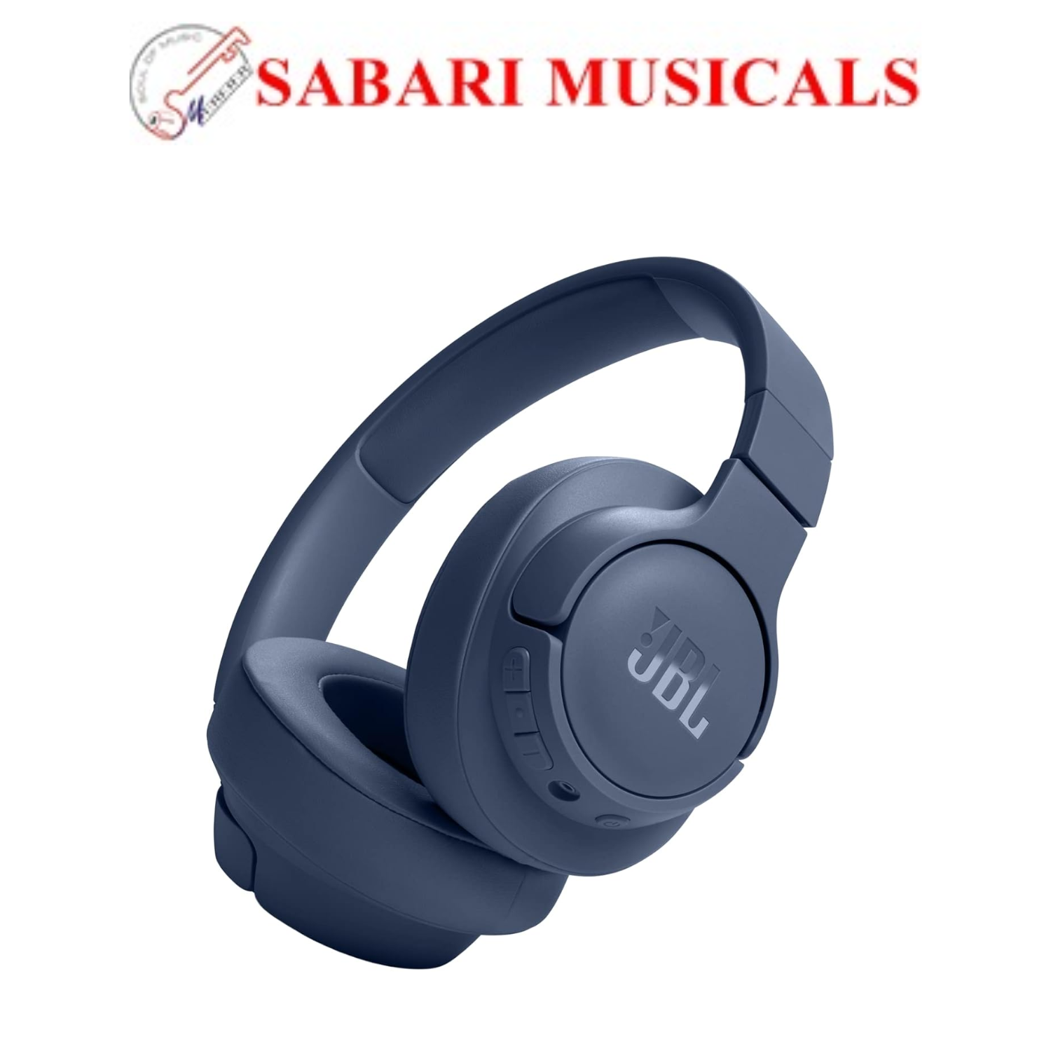 JBL Tune 720BT Wireless Over Ear Headphones with Mic, Pure Bass Sound, Upto 76 Hrs Playtime, Speedcharge, Dual Pairing, Customizable Bass with Headphones App, Lightweight, Bluetooth 5.3 (Blue) JBSP0508