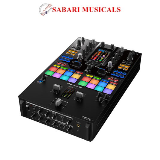 Pioneer DJ DJM-S11 Professional 2-Channel Battle Mixer for Serato DJ Pro / rekordbox (Black)