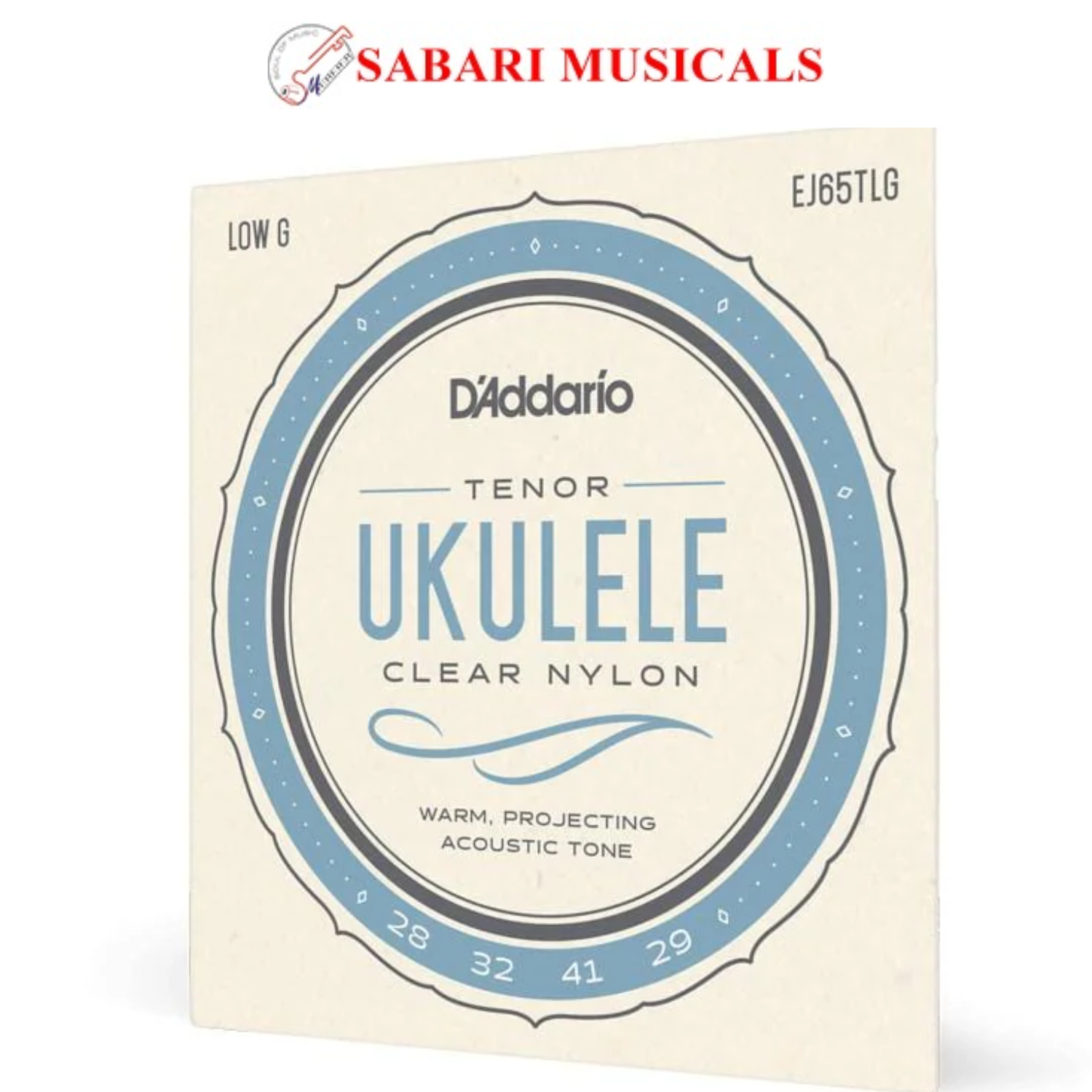 D'Addario EJ65TLG Tenor Ukulele Low G String Set