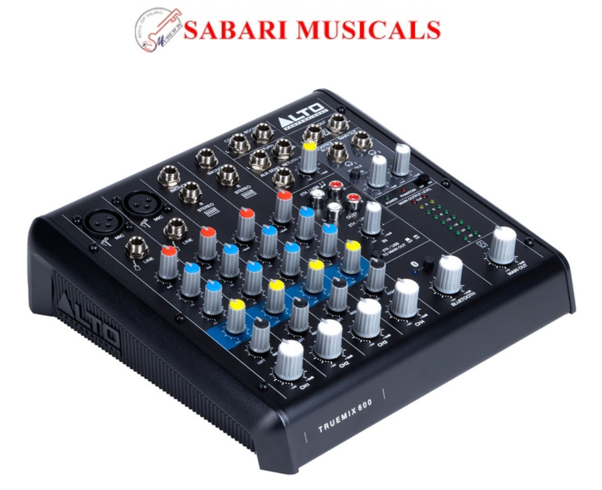 Alto TrueMix 600 6-Channel Compact Mixer with USB and Bluetooth
