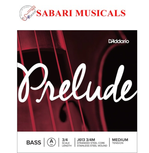 D'Addario J613 Prelude Double Bass A String - 3/4 Size Medium Tension J613 3/4M