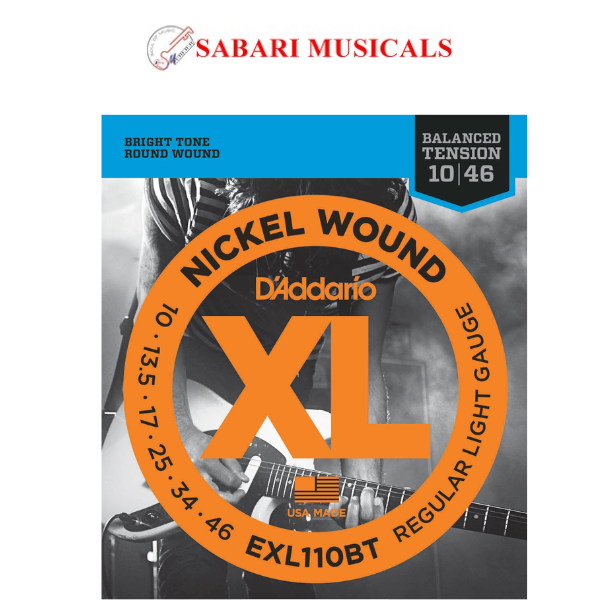 D'Addario EXL110BT Nickel Wound Electric Guitar String 10 46 Gauge