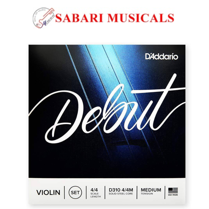 DAddario Violin Strings Debut 4/4 Medium - Set D310 4/4M