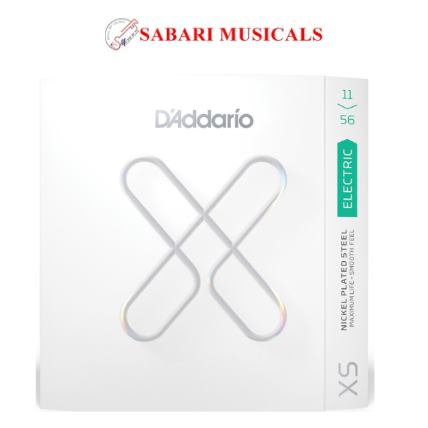 D'Addario XSE1156 XS Nickel-plated Steel Coated Electric Guitar Strings - .011-.056 Medium Top/Extra Heavy Bottom