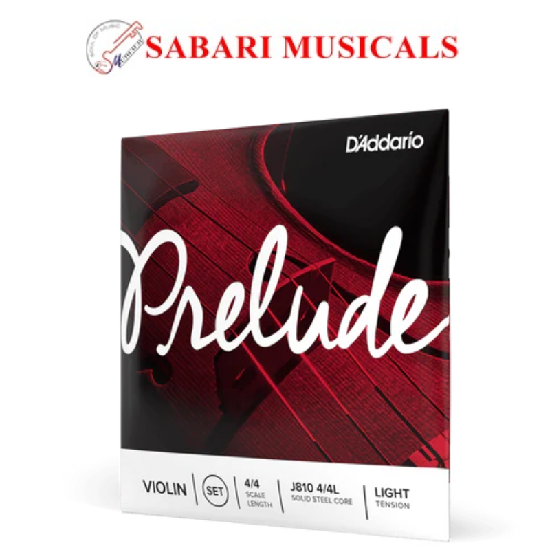 D'Addario, Violin Strings, Prelude, Light-Set J810 4/4L