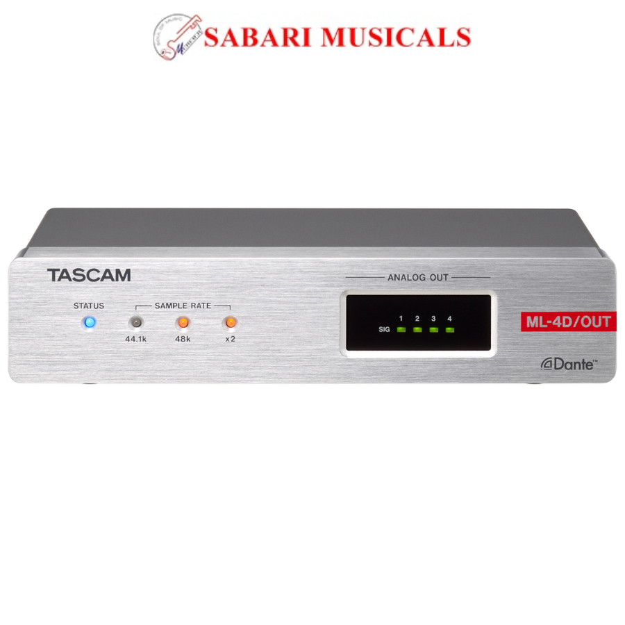 Tascam ML-4D/OUT-E Line Output Dante Converter with Built-In DSP Mixer