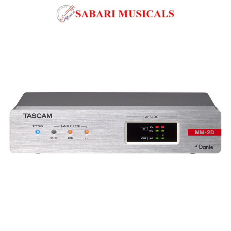 TASCAM MM-2D-X DSP Mixer with 2-Channel Mic/Line Input/Output, Dante Converter