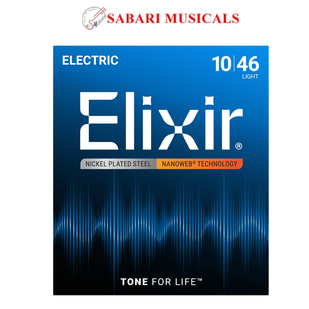 Elixir Strings 12052 Nanoweb Electric Guitar Strings - .010-.046 Light
